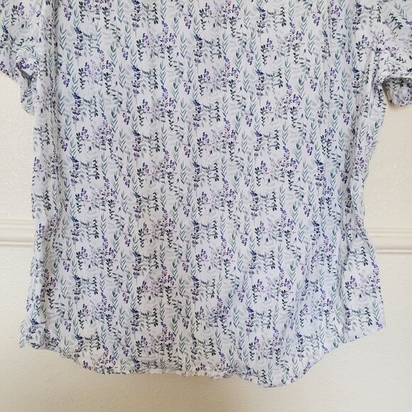 Kennington California Short Sleeve Button Up Shirt White Summer Men's Size XL - Picture 8 of 16